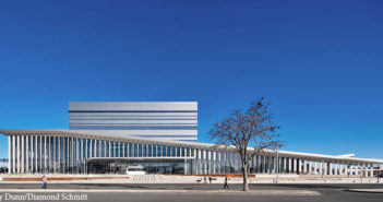 The exterior of Buddy Holly Hall