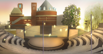 A visualisation of the Lydia & Manfred Gorvy Garden Theatre, designed by Andy Williams. ©RSC