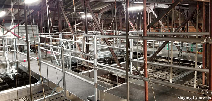 The access platform system at the Arlene Schnitzer Concert Hall. Image: Staging Concepts