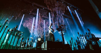 Bon Iver at the YouTube Theater. Image: Matthew John Benton