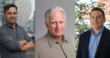 From left to right: Brad Kisicki, Leonard Auerbach, Patrick McCue