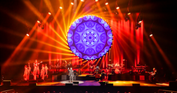 Naostage tracking system supports So Floyd show Red, orange and yellow lighting at So Floyd show