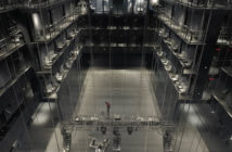 Over-stage area with technical theatrical equipment